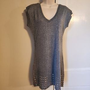 NWT sparkly silver dress/top, medium.